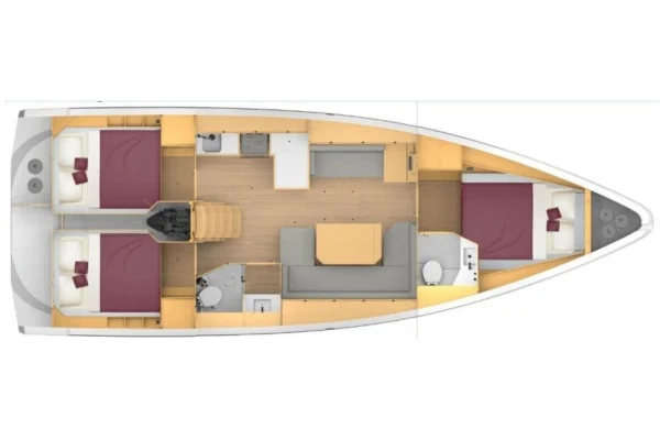 Bavaria C42 Layout