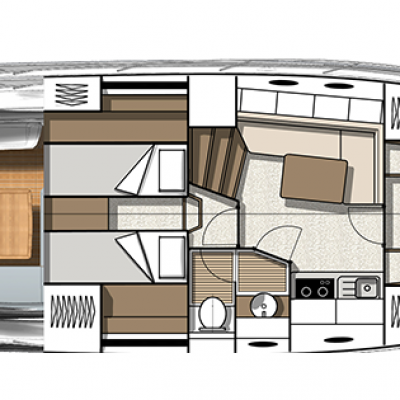 Beneteau Gran Turismo 41 Lower Deck