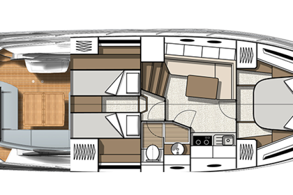 Beneteau Gran Turismo 41 Lower Deck