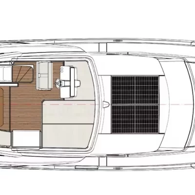 Greenline 48 Fly layout