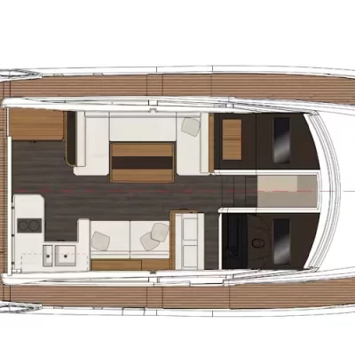 Greenline 48 Fly layout
