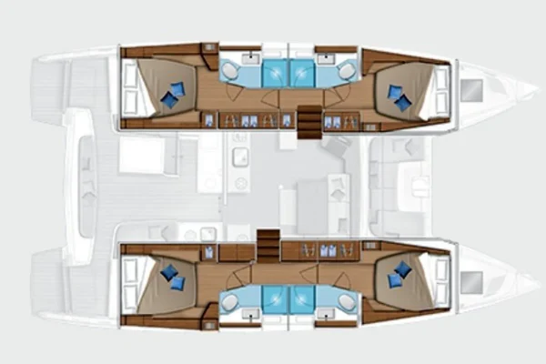 Lagoon 46 Layout