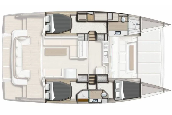 Power Cat Bali 4.3 MY Adventure layout