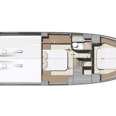 Prestige 420 Fly Bellezza layout